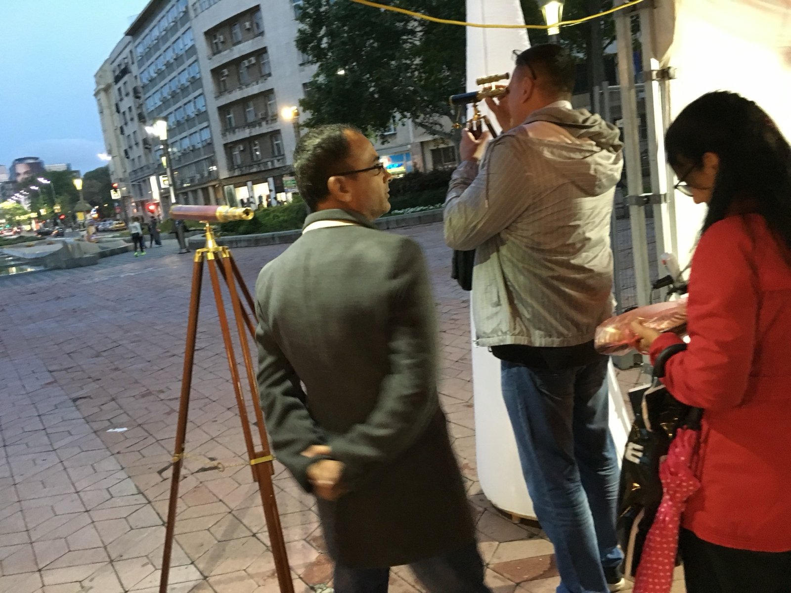 Evening demonstration of Carfar telescopes