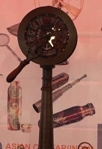 Decorative engine room telegraph