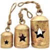 Star cutted hanging cow bells