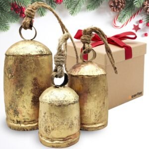 Large Christmas Hanging Cowbells